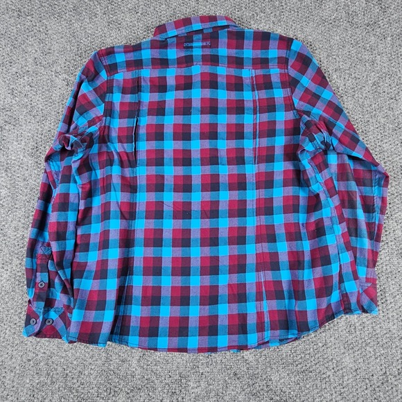 Duluth Trading Co WM Crosscut Wicking Flannel Shirt RSBMICHK 2XL Blue Plaid - Picture 8 of 8